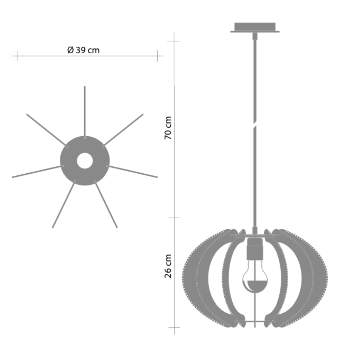 LAFABLIGHT ECHINO(QADRO PENDANT LAMP)