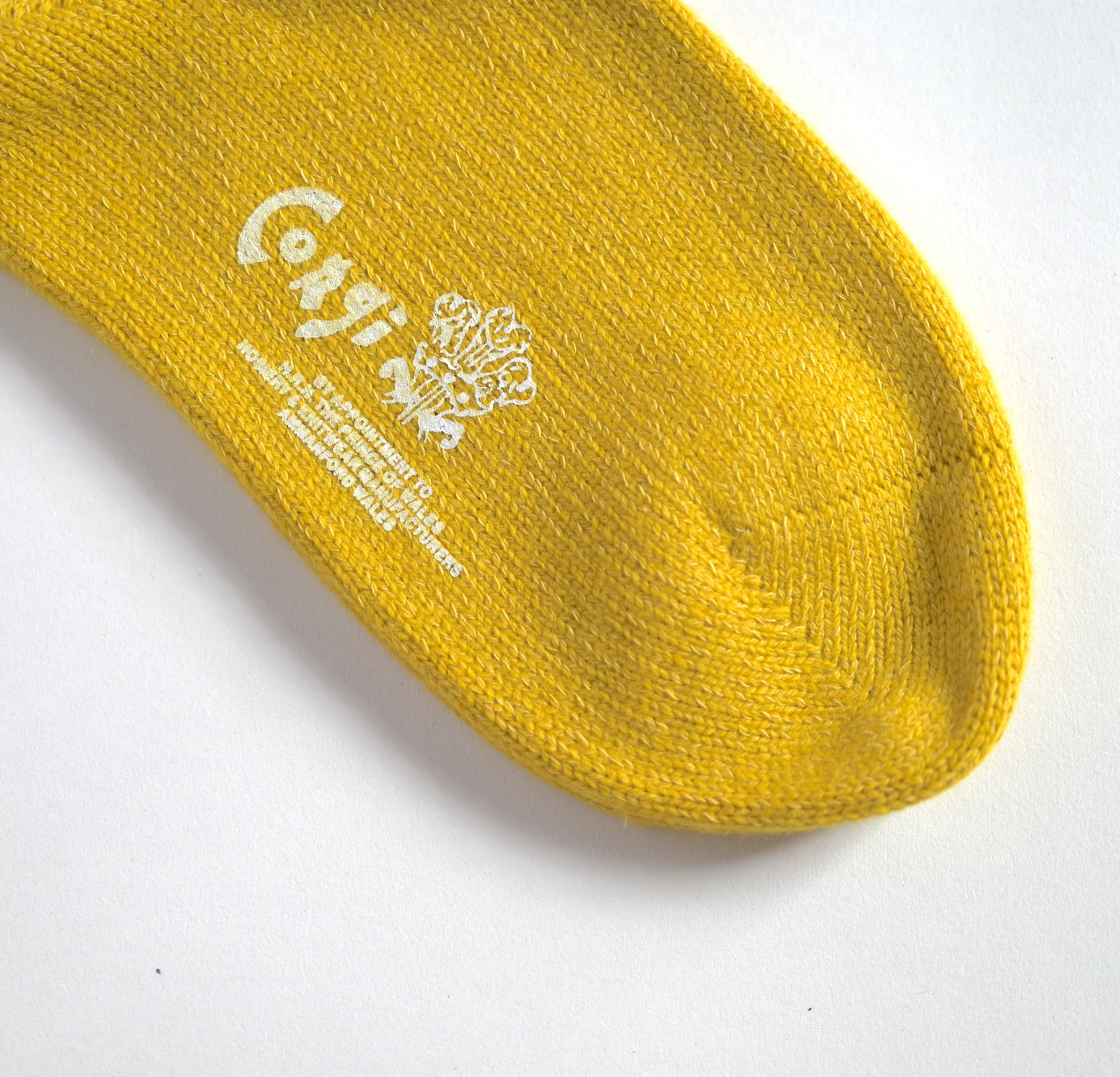 GEELONG FRILL TOP WOMENS SOCKS YELLOW