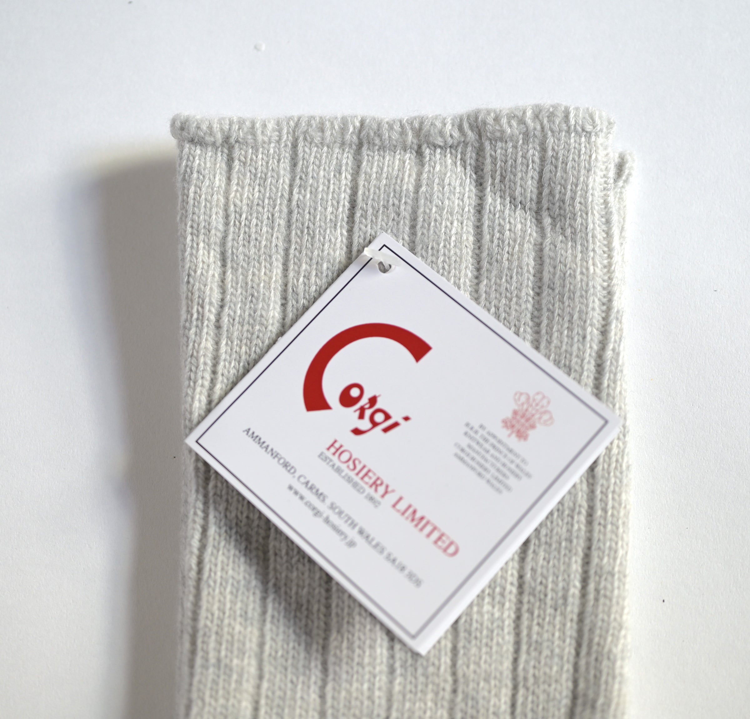 GEELONG FRILL TOP WOMENS SOCKS GREY