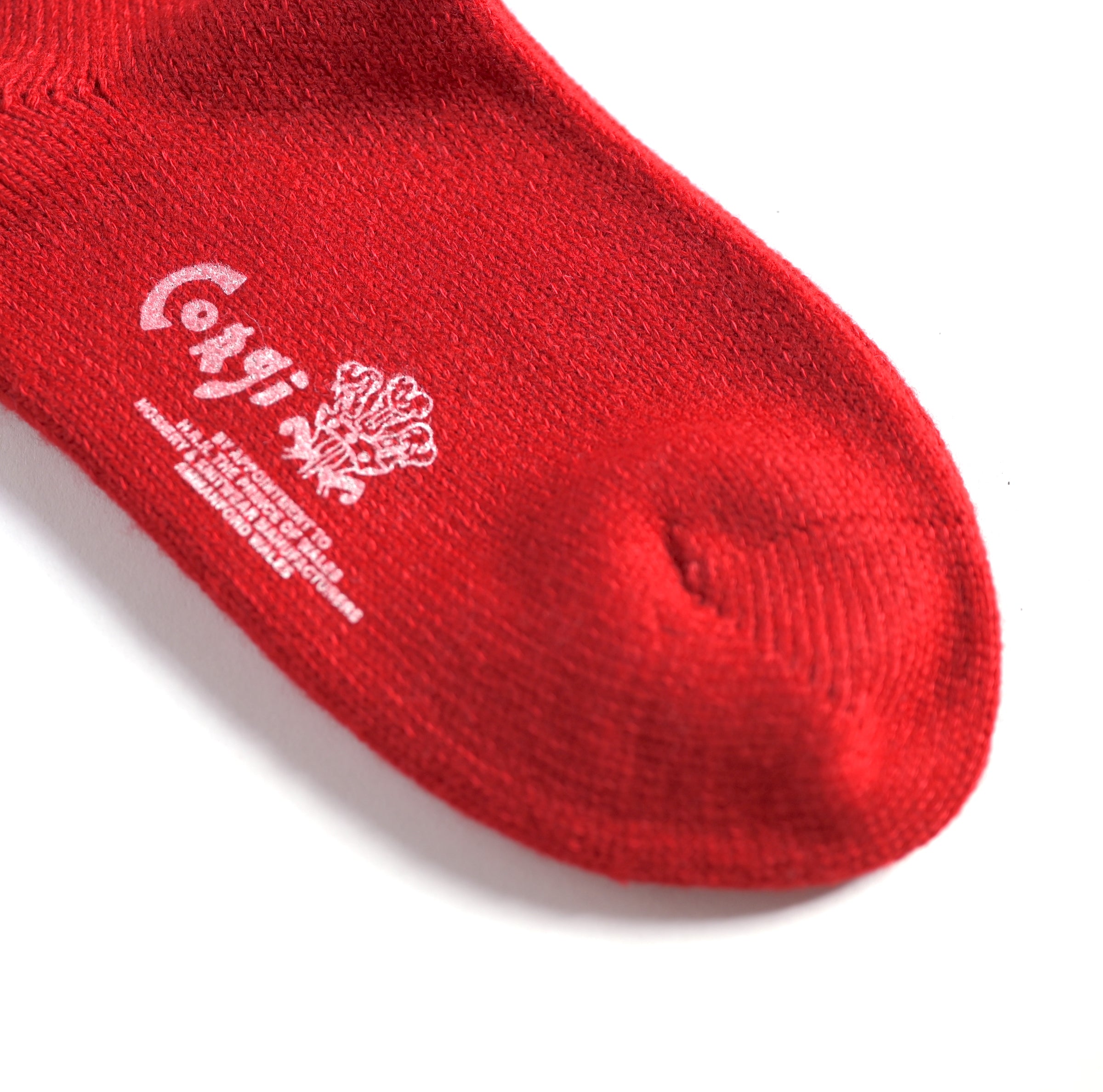 GEELONG FRILL TOP WOMENS SOCKS RED