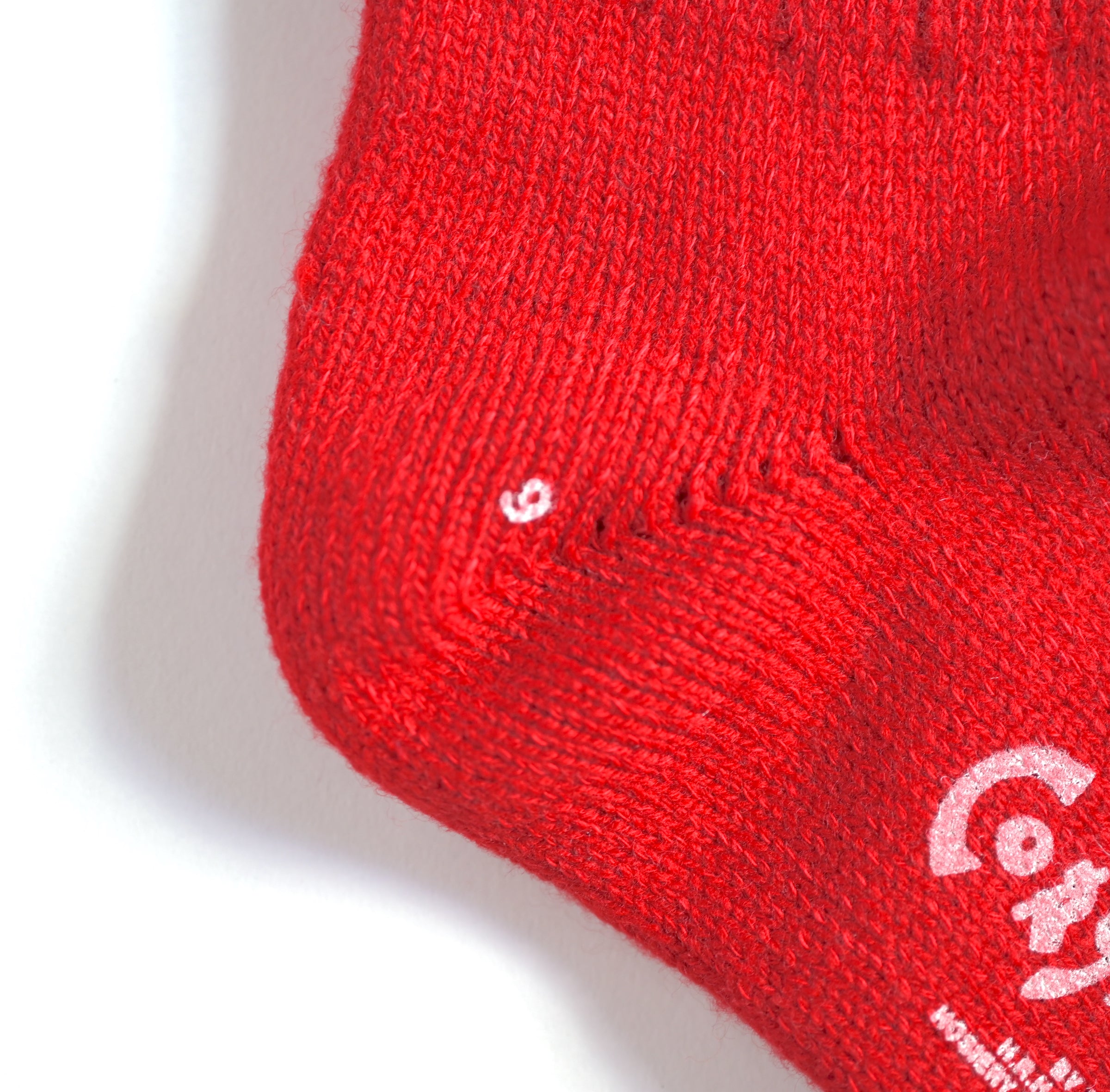 GEELONG FRILL TOP WOMENS SOCKS RED