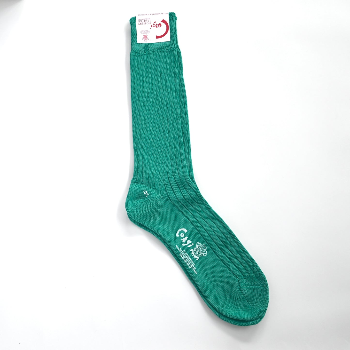 PLAIN MERCERIZED SOCKS GREEN