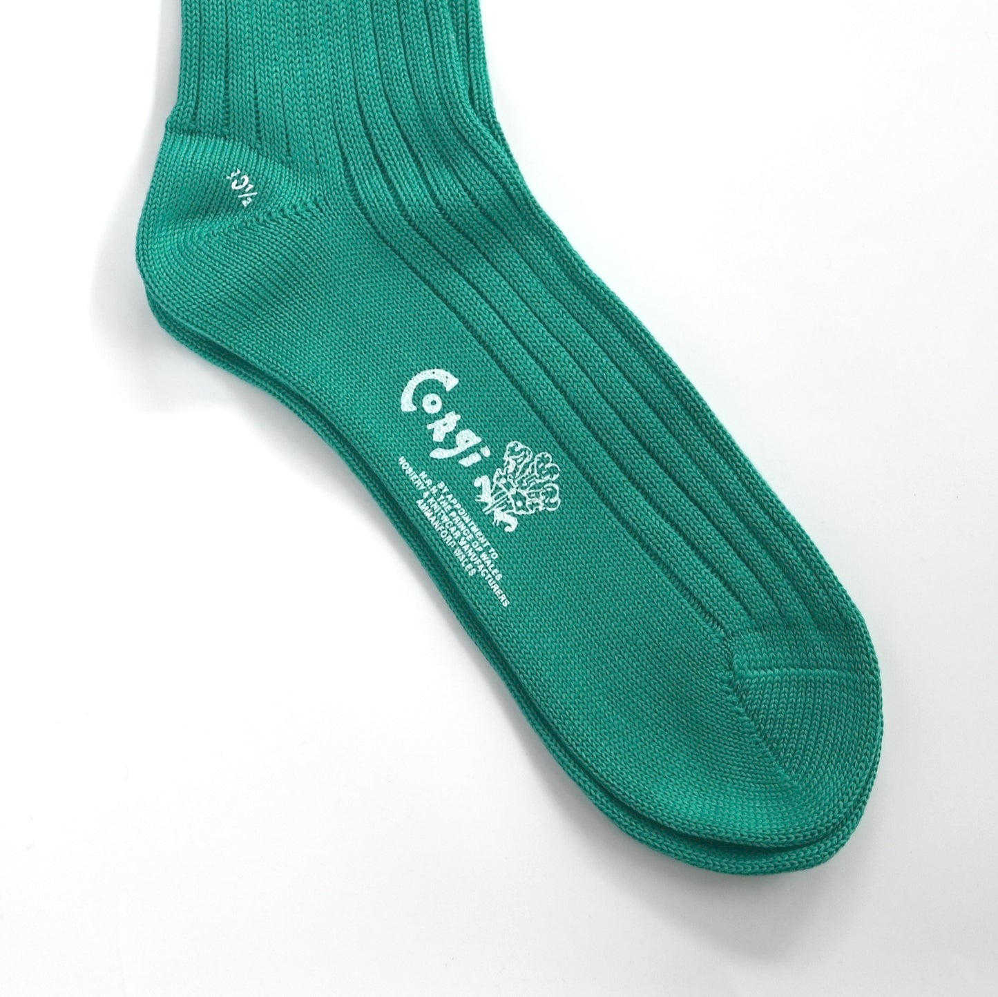 PLAIN MERCERIZED SOCKS GREEN