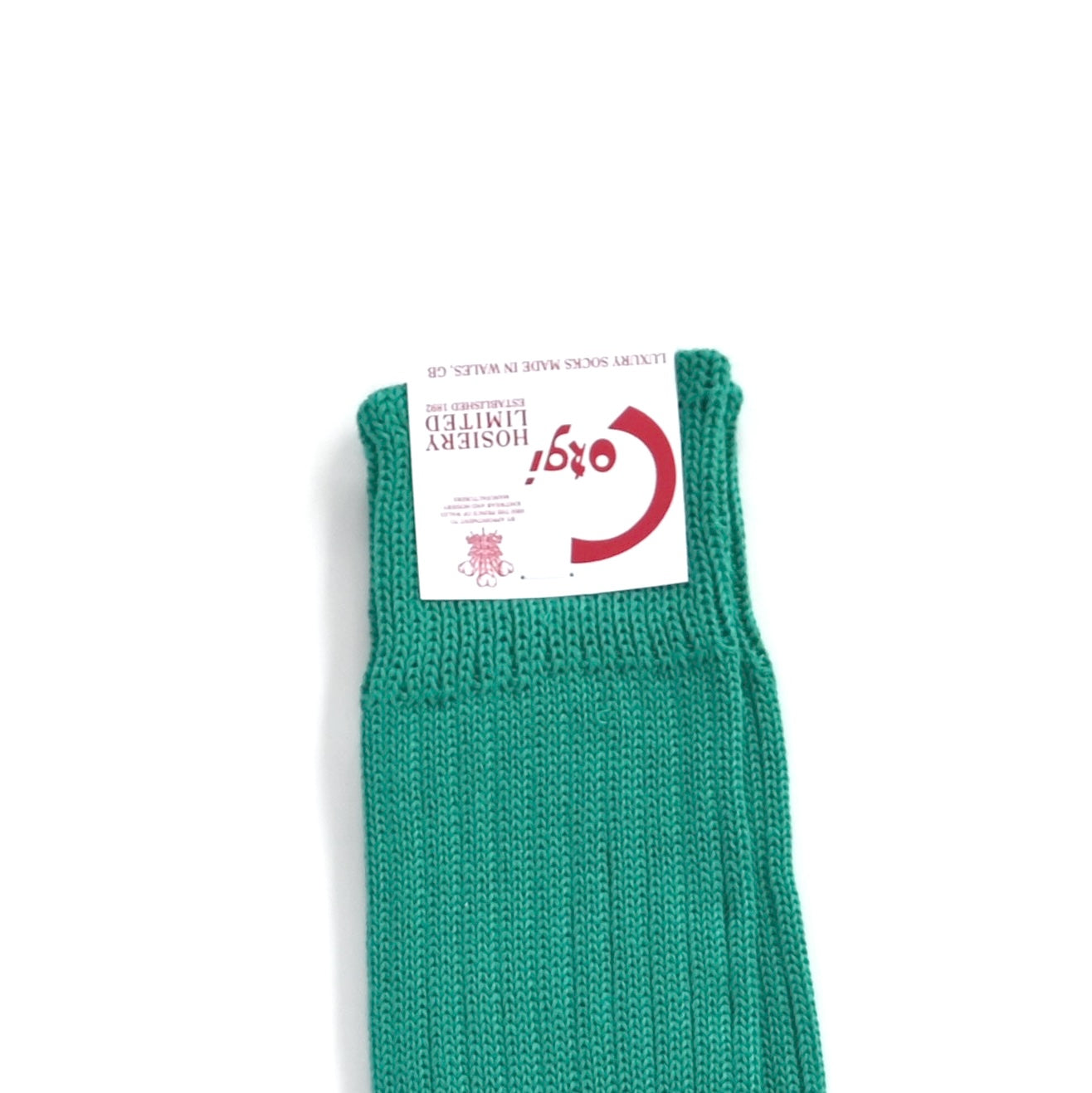PLAIN MERCERIZED SOCKS GREEN