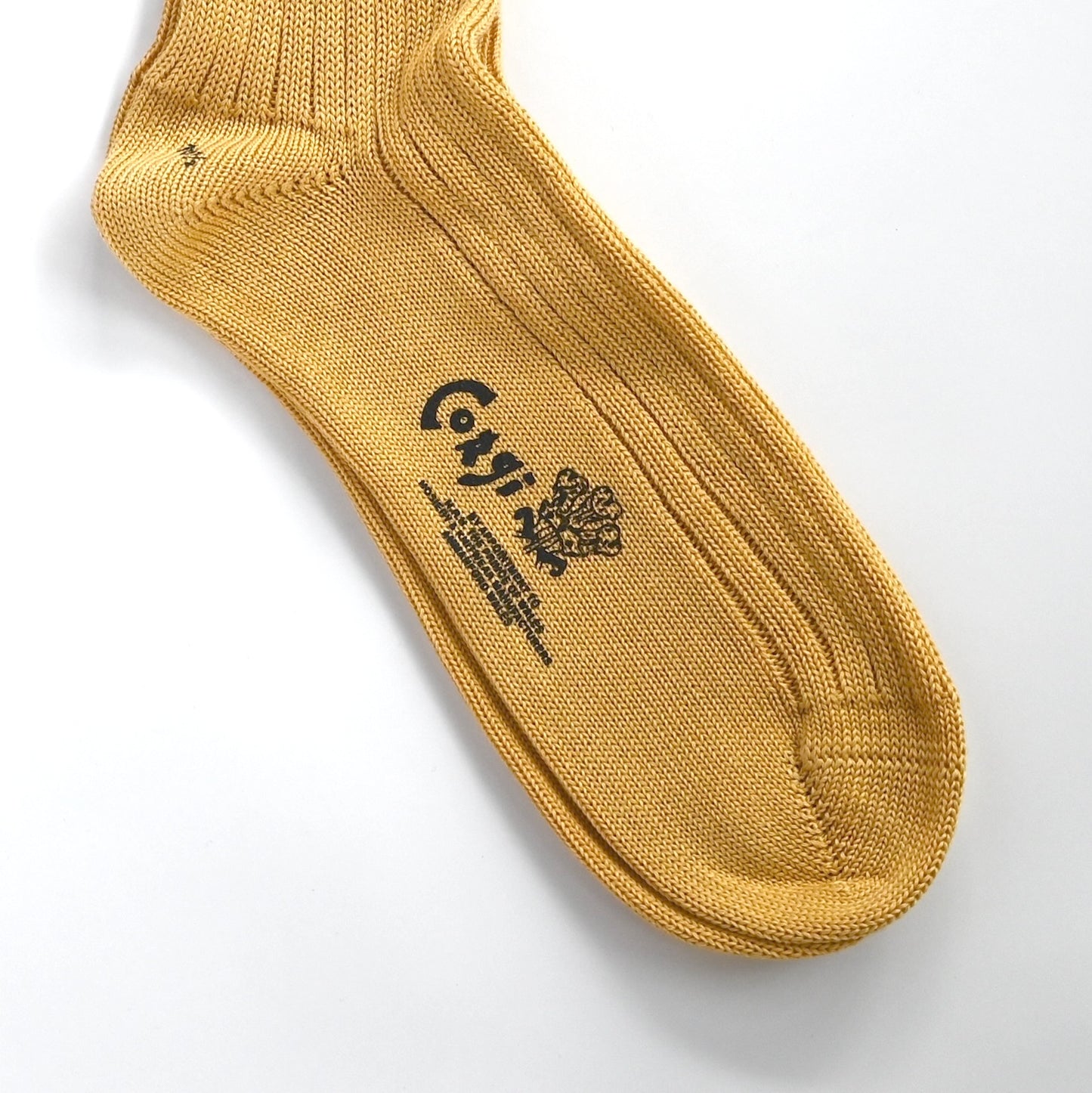 PLAIN MERCERIZED SOCKS YELLOW