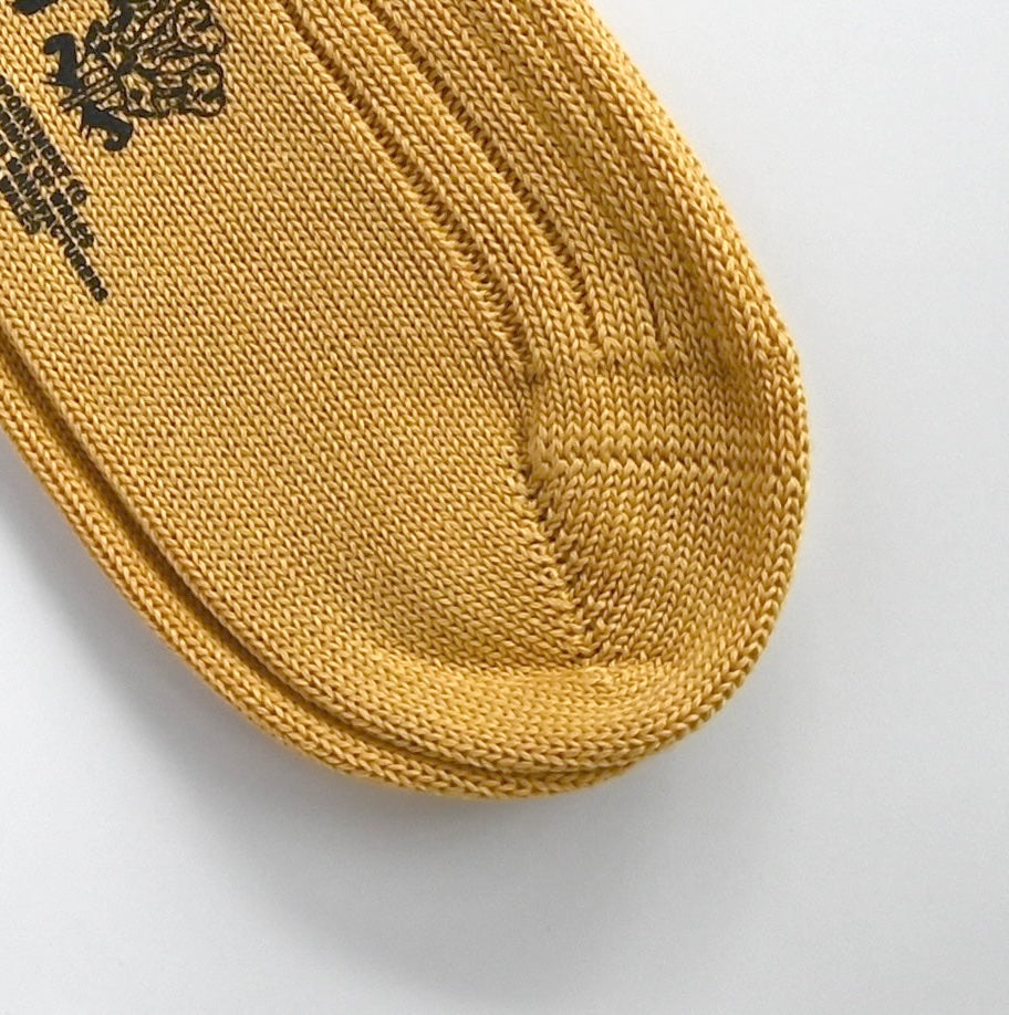 PLAIN MERCERIZED SOCKS YELLOW