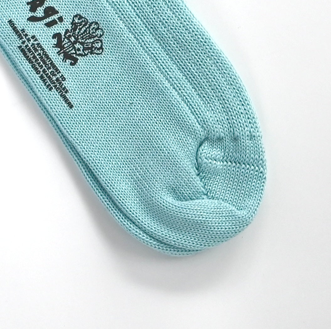 PLAIN MERCERIZED SOCKS BLUE