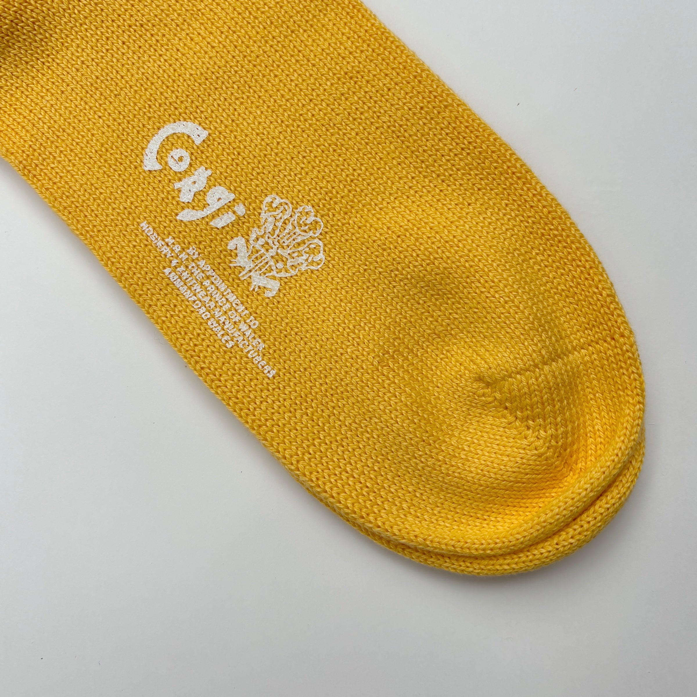 LADIES PLAIN FLAT SOCKS YELLOW