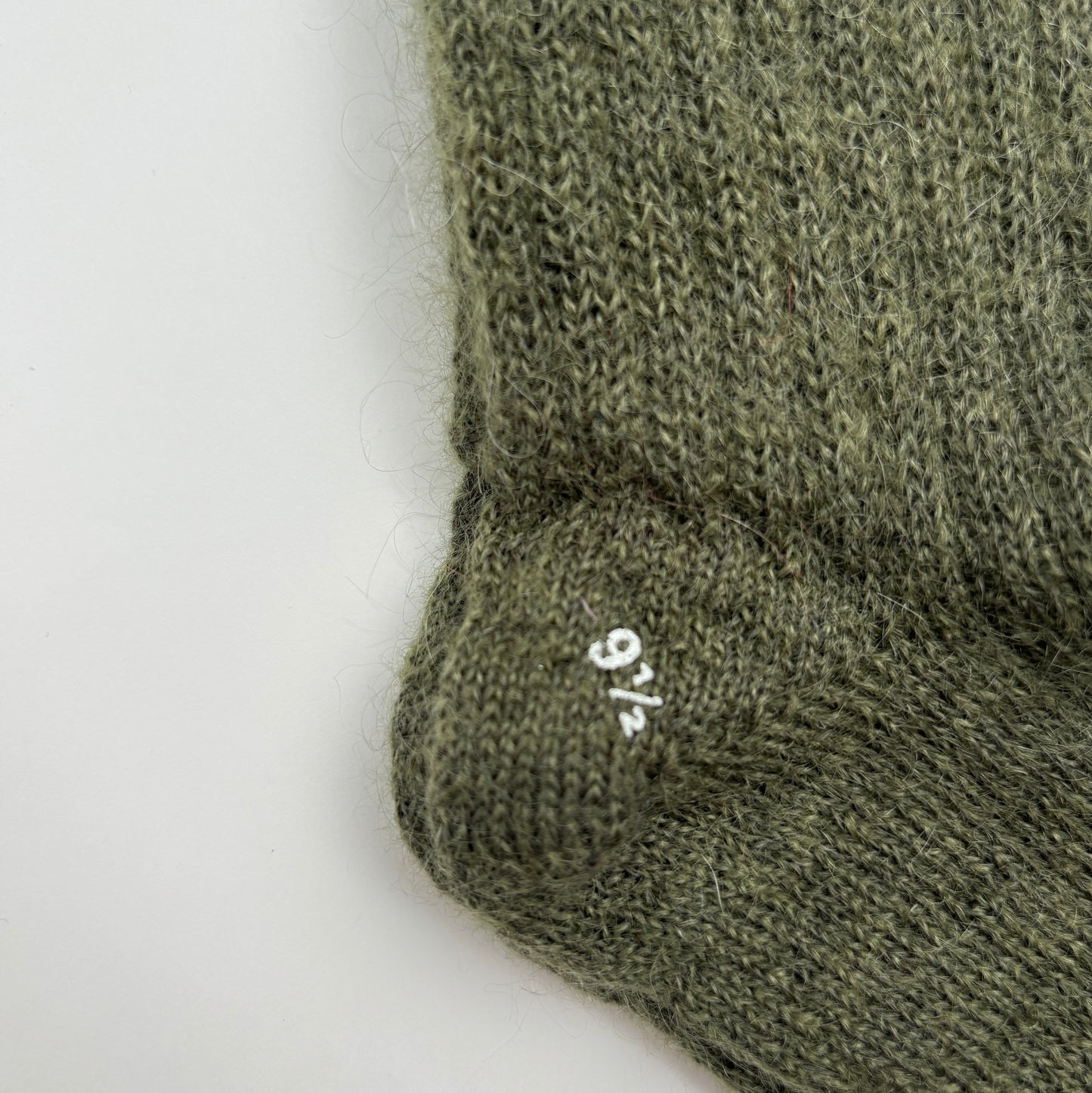 MOHAIR LADIES PLAIN RIB SOCKS KHAKI