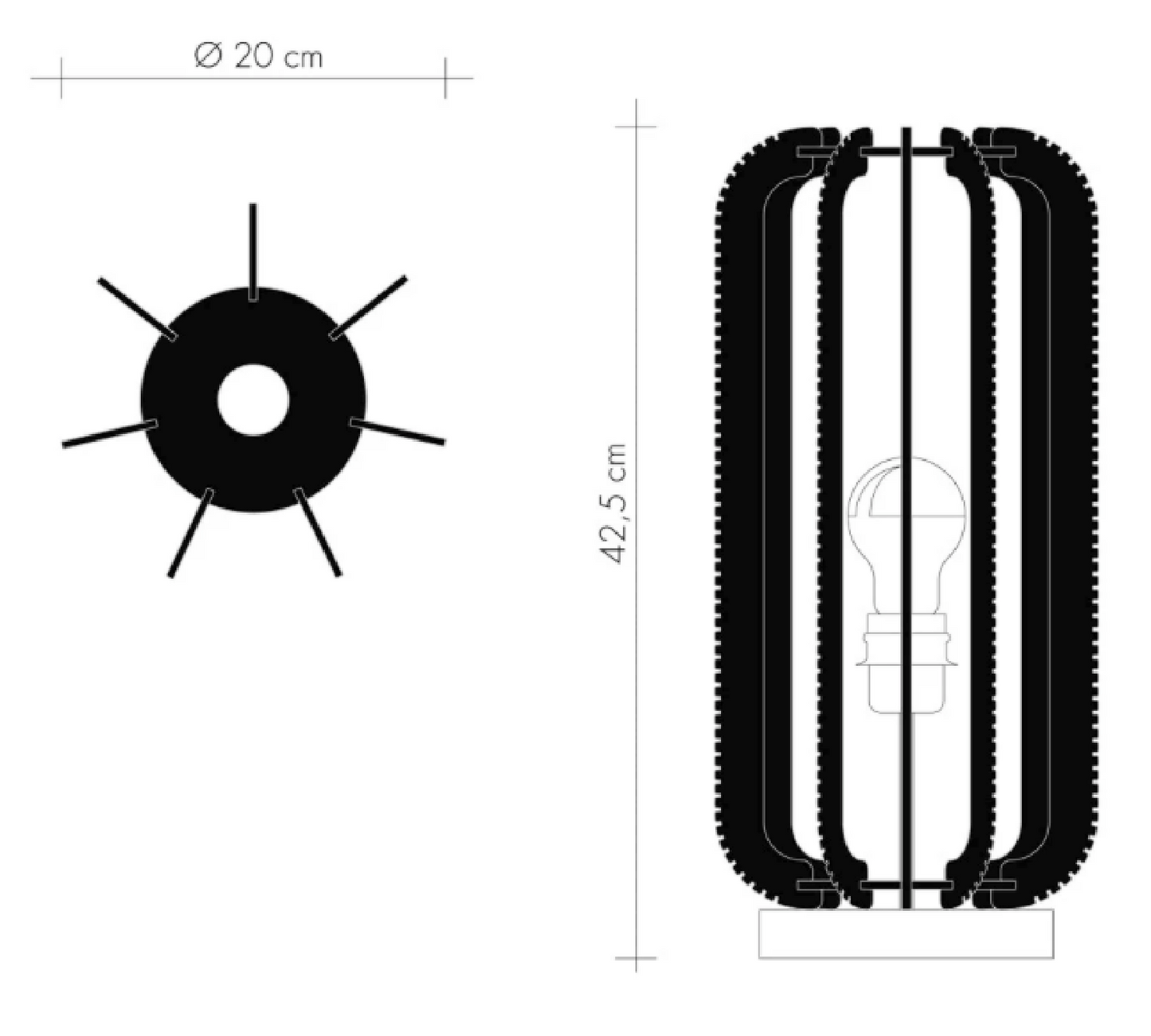 LAFABLIGHT PILLSI (LAMP ON BASE)