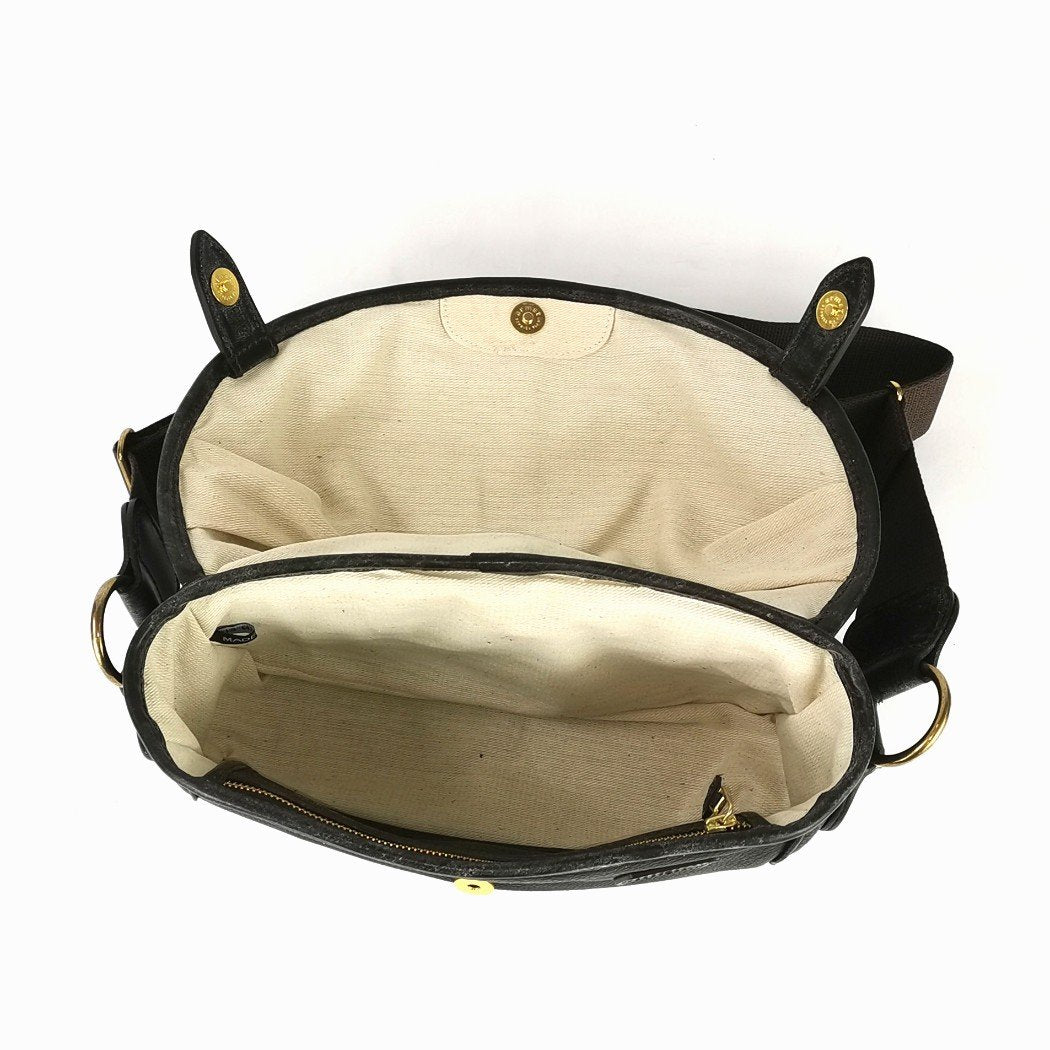 LE-3 LEATHER SHOULDER CAPSULE SMALL BROWN