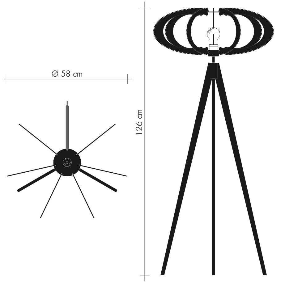 LAFABLIGHT  ETIOLA（QADRO FLOOR LAMP）