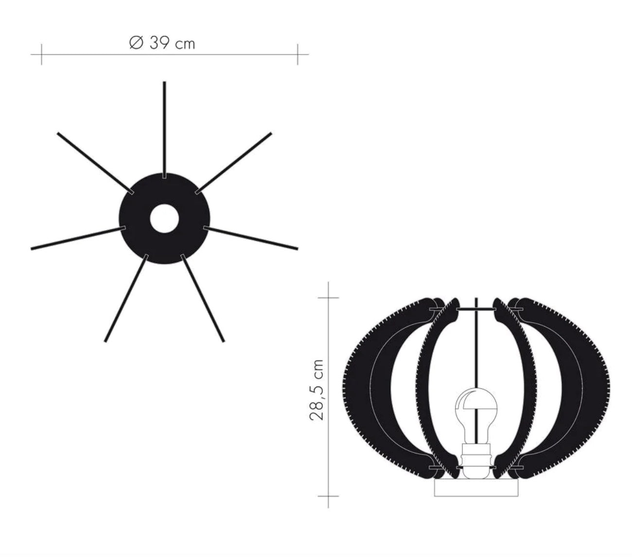 LAFABLIGHT  ECHINO（QADRO LAMP ON BASE)