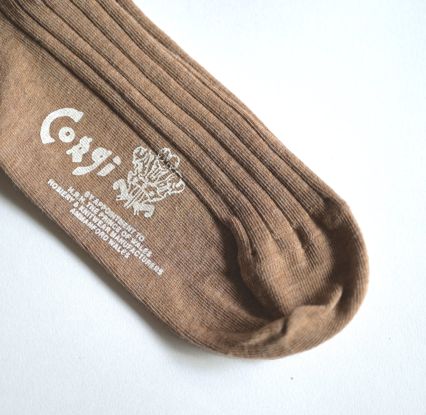 FINE GAUGE COTTON PLAIN WOMENS SOCKS BEIGE