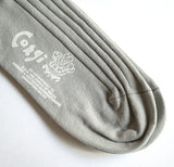 FINE GAUGE COTTON PLAIN WOMENS SOCKS GREY