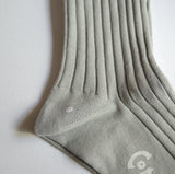 FINE GAUGE COTTON PLAIN WOMENS SOCKS GREY