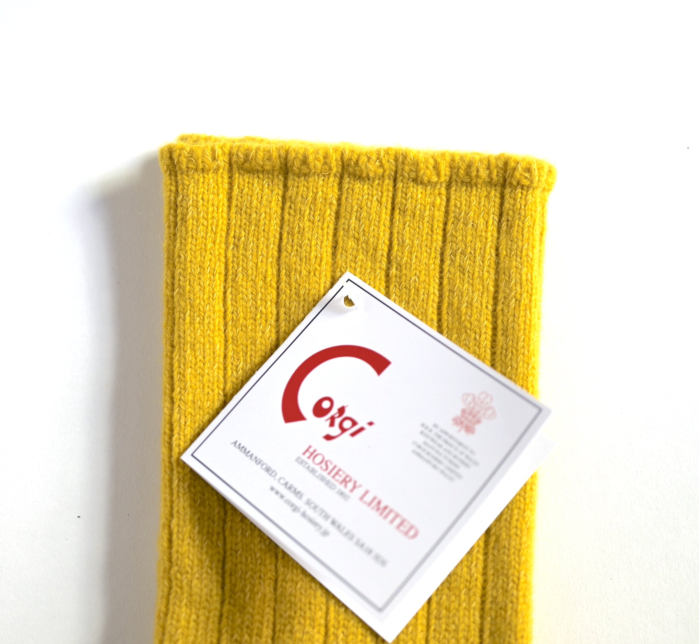 GEELONG FRILL TOP WOMENS SOCKS YELLOW