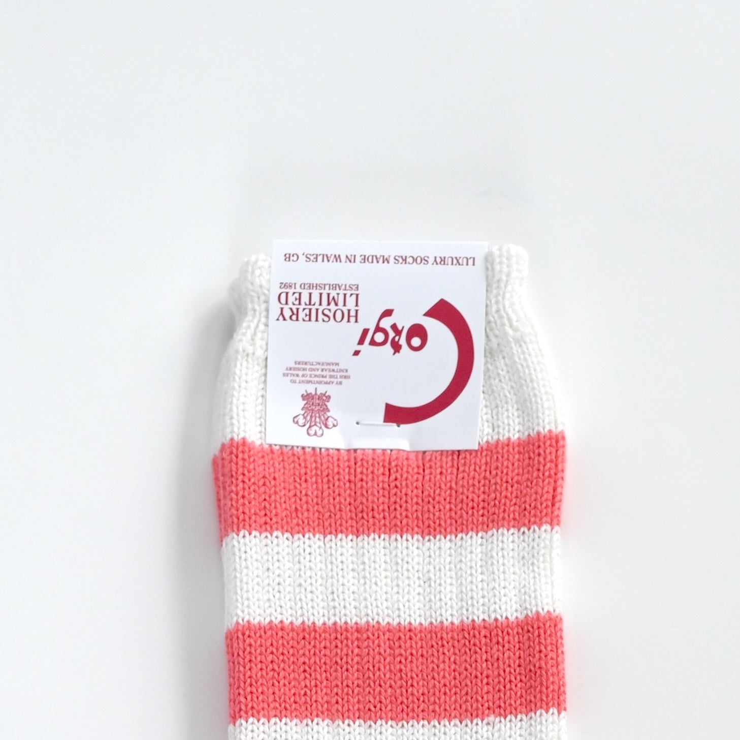 SOFT COTTON LADIES BOADER SOCKS PINK