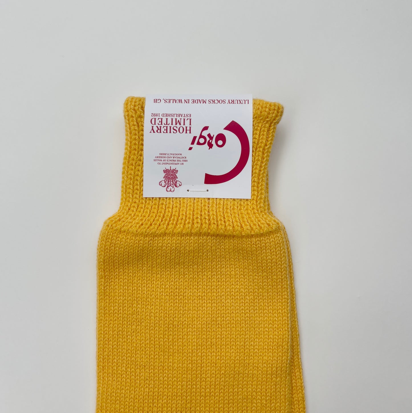 LADIES PLAIN FLAT SOCKS YELLOW