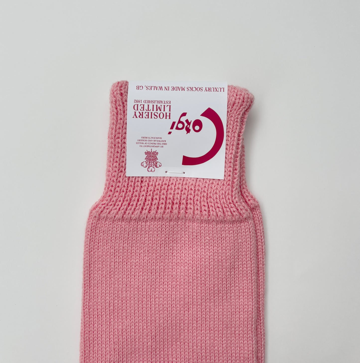 LADIES PLAIN FLAT SOCKS PINK