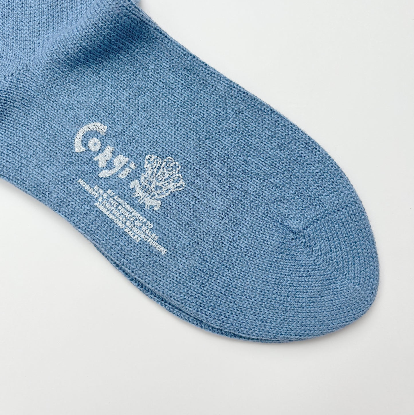 LADIES PLAIN FLAT SOCKS BLUE