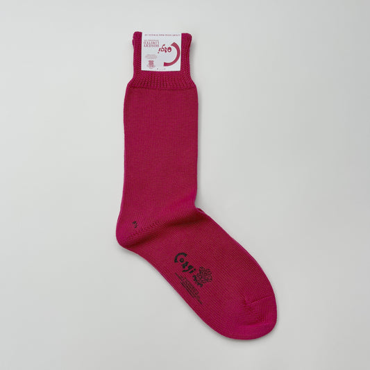 LADIES PLAIN FLAT SOCKS RED