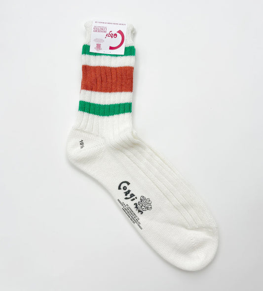 SOFT COTTON SPORT LINE SOCKS GREEN / BROWN