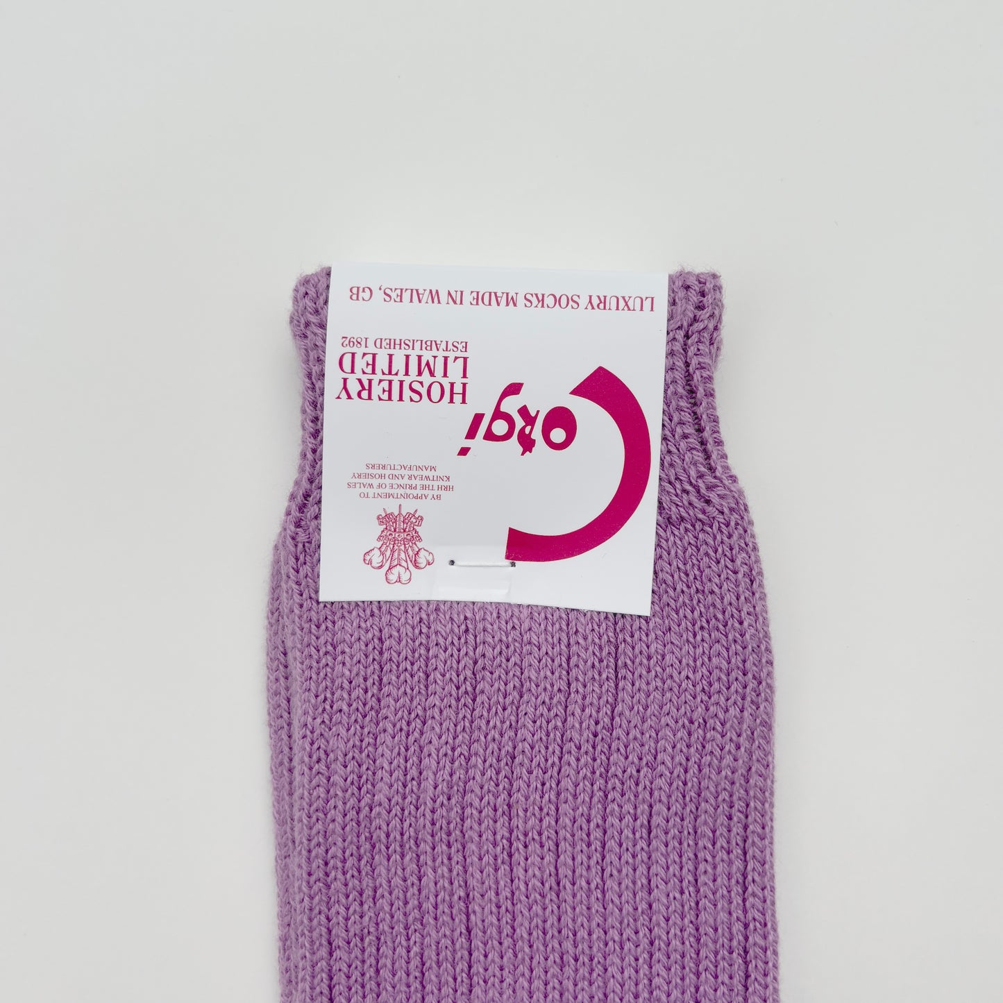 SOFT COTTON HEAL&TOE SOCKS LAVENDER