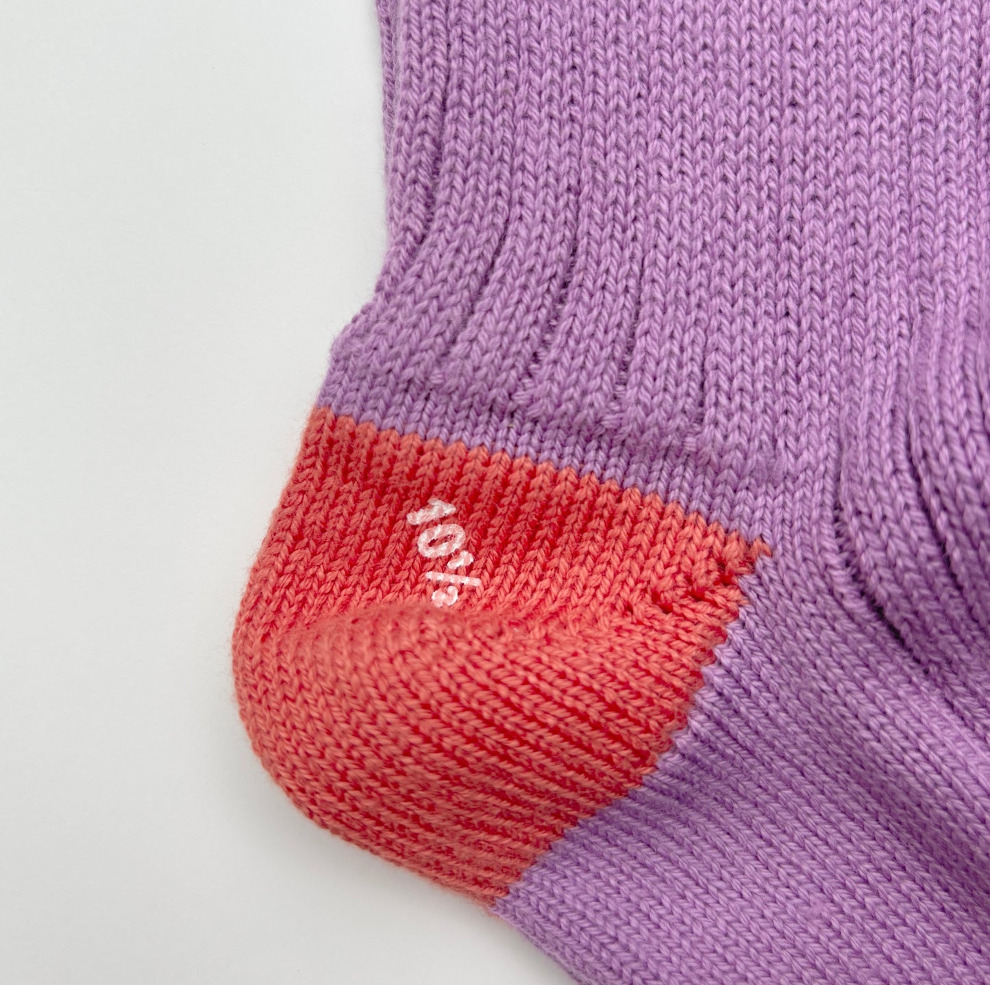 SOFT COTTON HEAL&TOE SOCKS LAVENDER