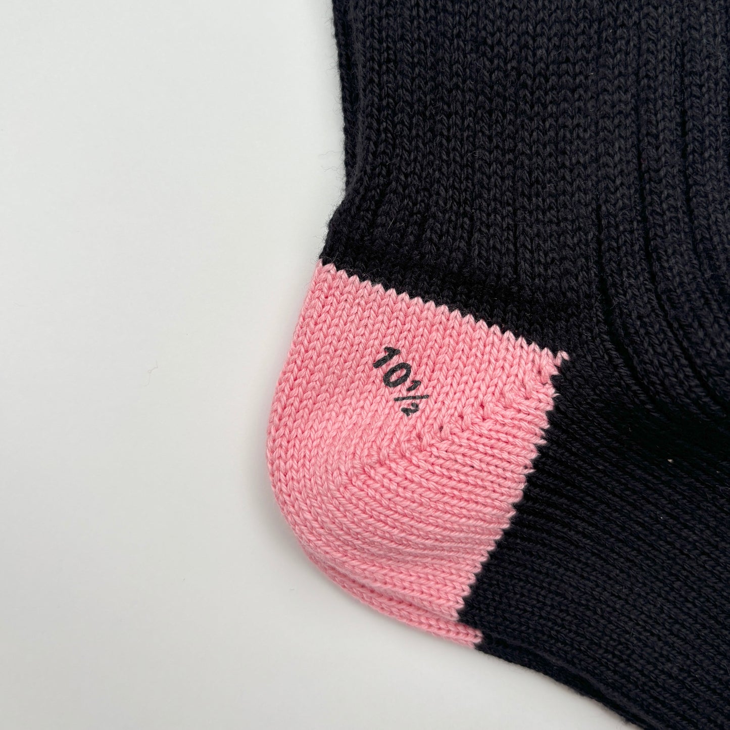 SOFT COTTON HEAL&TOE SOCKS BLACK