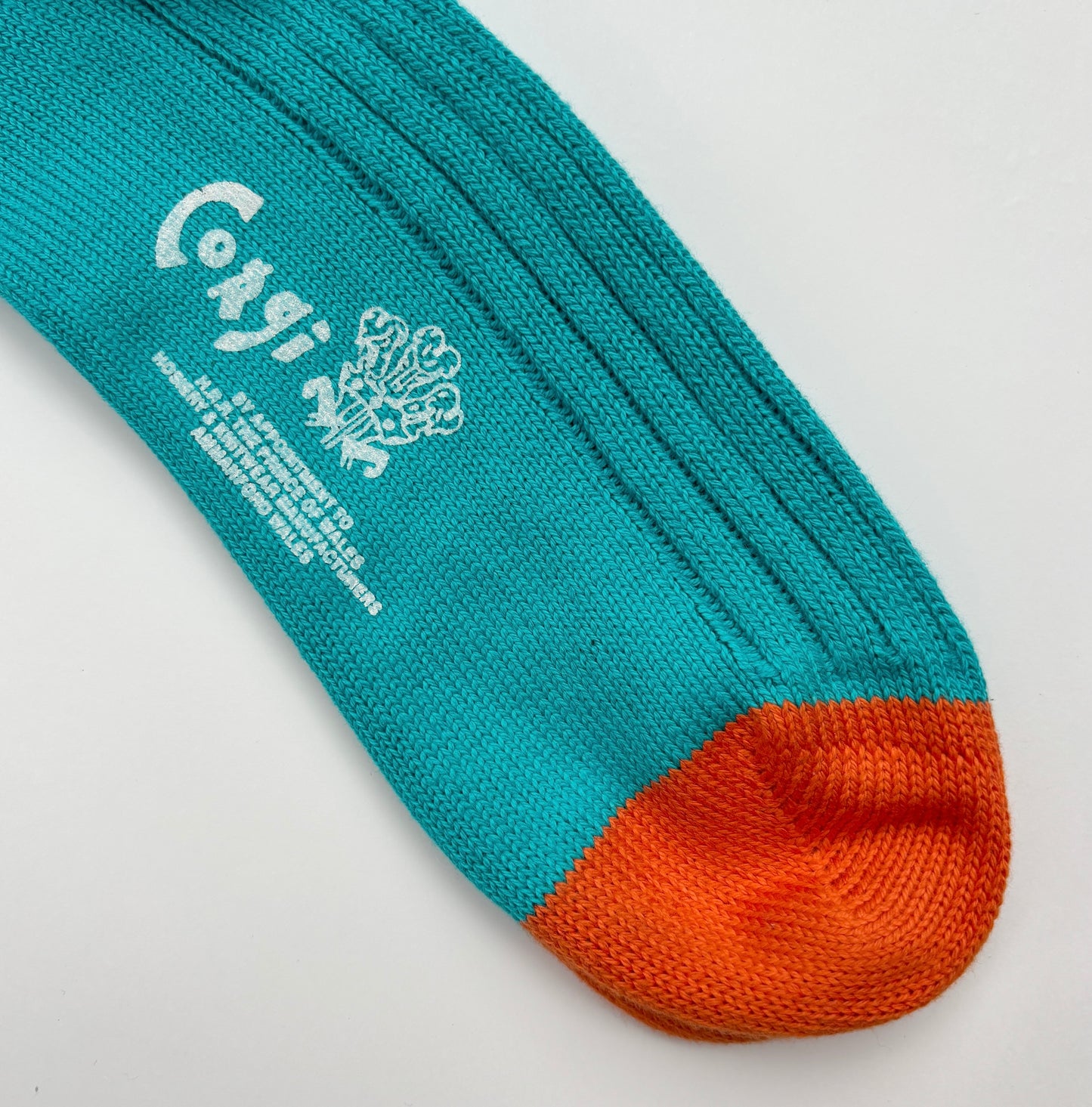 SOFT COTTON HEAL&TOE SOCKS PEACOCK