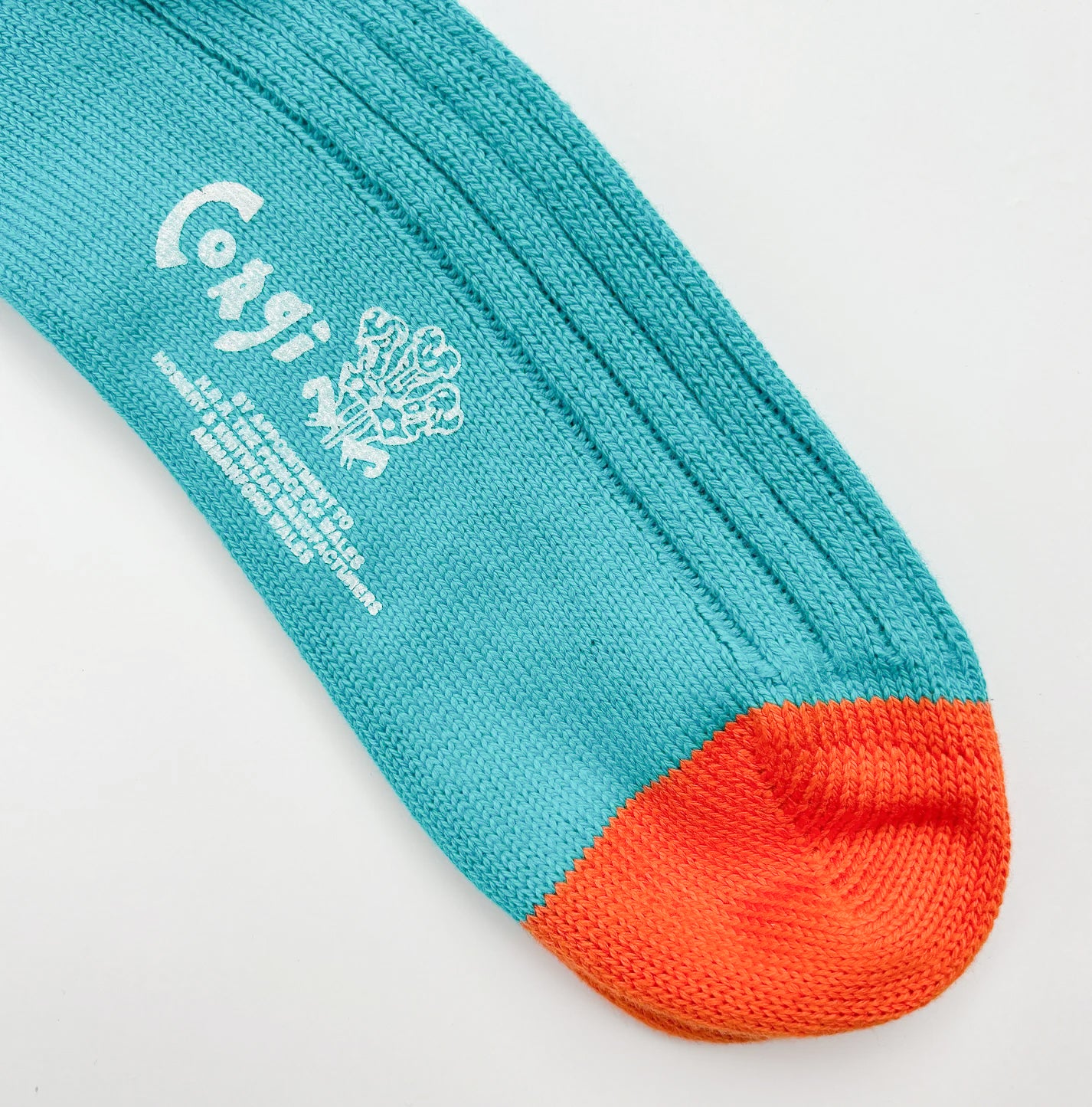 SOFT COTTON HEAL&TOE SOCKS PEACOCK