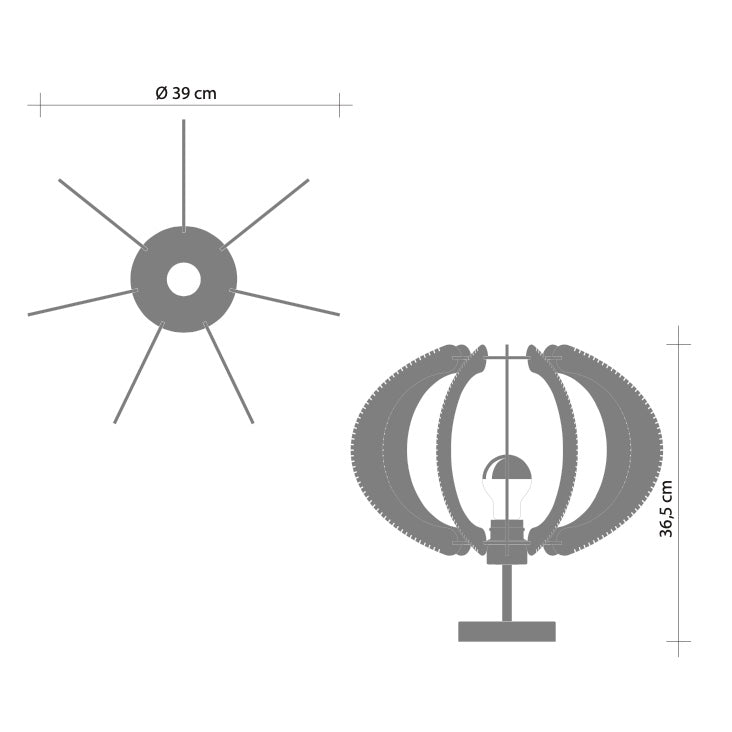 LAFABLIGHT  ECHINO（UFOLA TABLE LAMP）