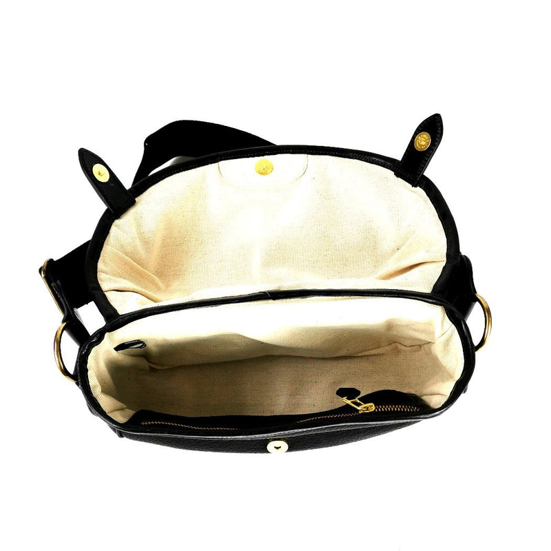 LE-3 LEATHER SHOULDER CAPSULE SMALL BLACK