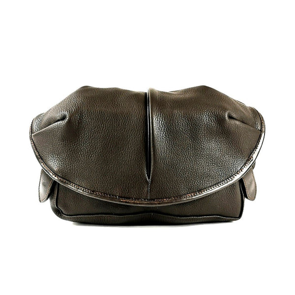 LE-3 LEATHER SHOULDER CAPSULE SMALL BROWN